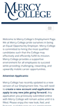 Mobile Screenshot of jobs.mercy.edu