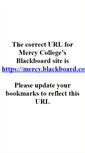 Mobile Screenshot of blackboard.mercy.edu